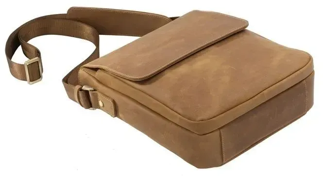 Сумка чоловіча Vintage 14184 через плече Коричнева