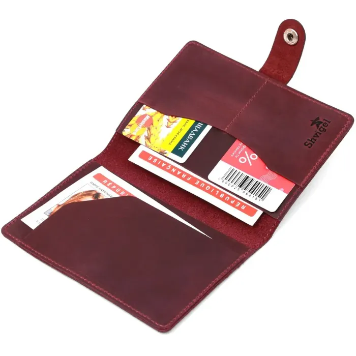 Стильна обкладинка на документи з натуральної шкіри Shvigel 16520