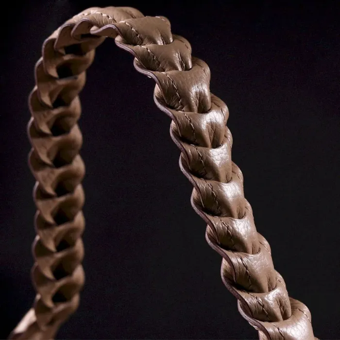 Стильна сумка багет KARYA 20836 шкіряна Бежевий