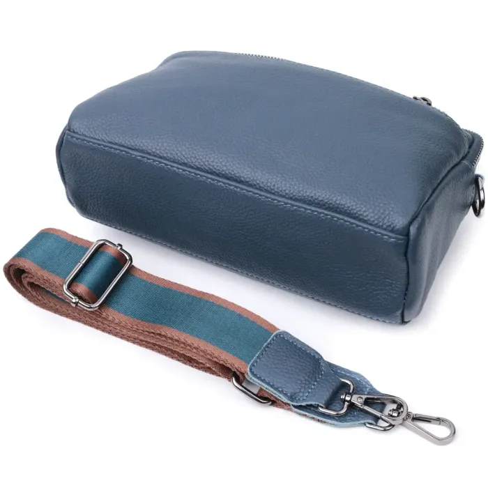 Стильна сумка для жінок з кишенями з натуральної шкіри Vintage 22600