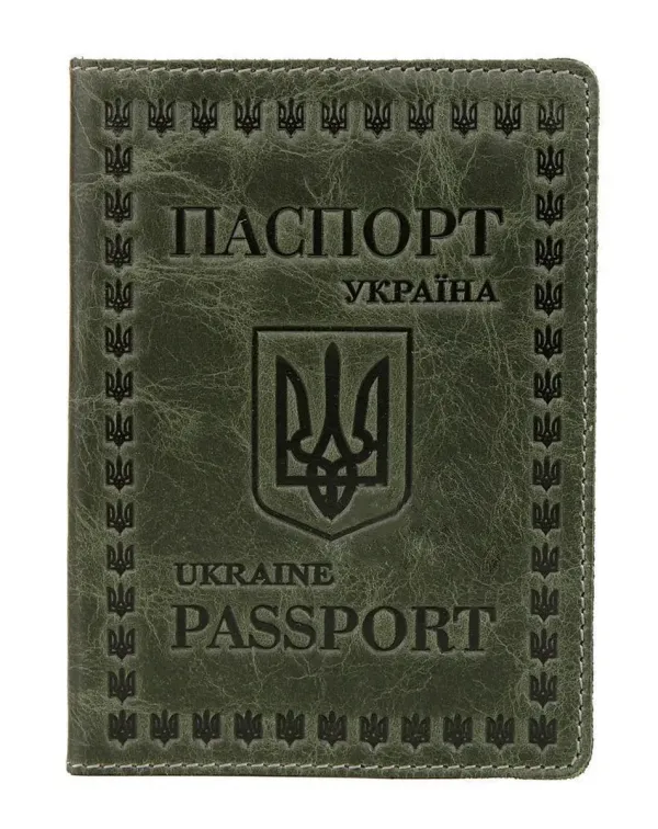 Стильна обкладинка на паспорт із натуральної шкіри SHVIGEL 16131