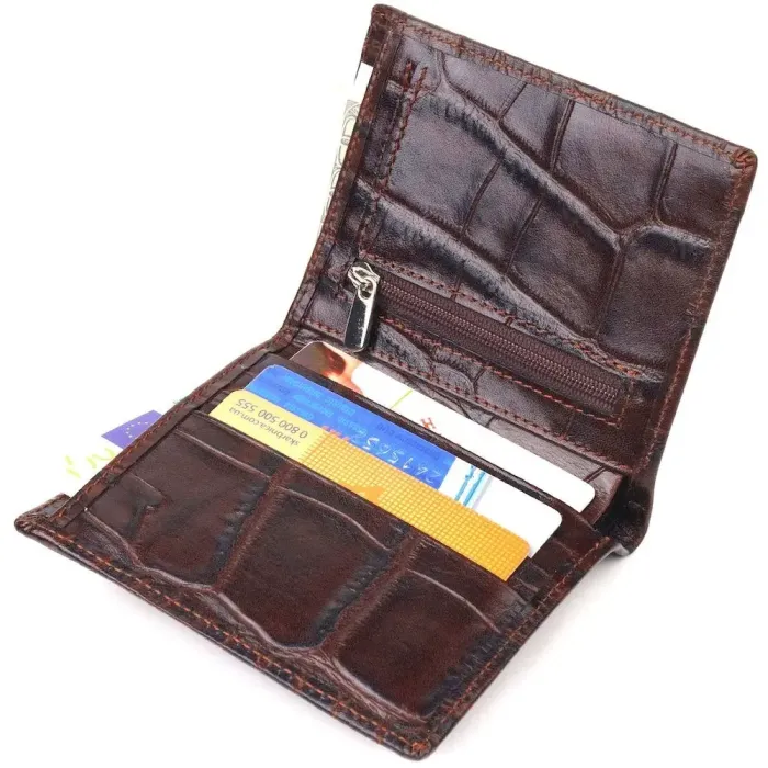 Стильне чоловіче портмоне з натуральної фактурної шкіри CANPELLINI 21497