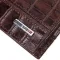 Стильное портмоне для мужчин из натуральной кожи с тиснением под крокодила KARYA 21324 Коричневый