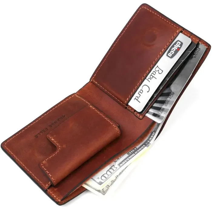 Стильне портмоне унісекс GRANDE PELLE 11236 Коричневе