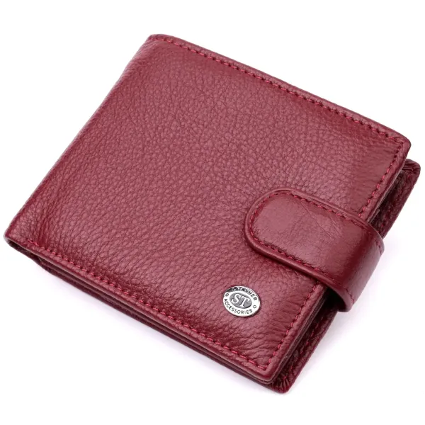 Стильне жіноче портмоне з блоком для карт з натуральної шкіри ST Leather 19472