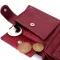 Стильное женское портмоне с блоком для карт из натуральной кожи ST Leather 19472 Бордовый