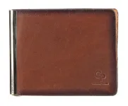 Стильний шкіряний затискач для банкнот GRANDE PELLE 00233