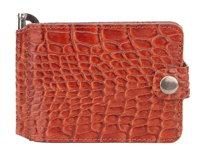 Стильний шкіряний затискач для грошей SHVIGEL 16140