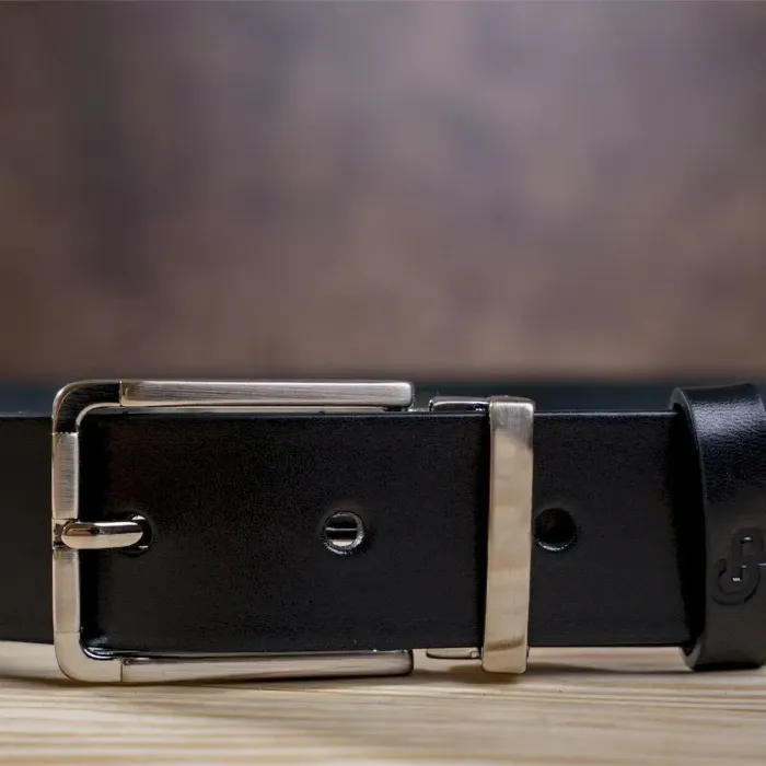 Чоловічий ремень GRANDE PELLE 00249 шкіряний Чорний