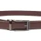 Стильний ремінь брючний із пряжкою-автомат із натуральної шкіри Vintage 20226 Коричневий