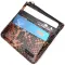 Стильний картхолдер із натуральної шкіри з тисненням під змію KARYA 21208 Різнокольоровий