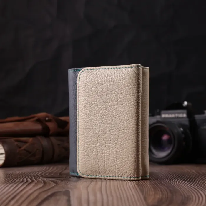 Стильный кошелек для девушек из натуральной кожи ST Leather 22495 Разноцветный