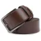 Стильный кожаный мужской ремень батал Vintage 20713 Коричневый