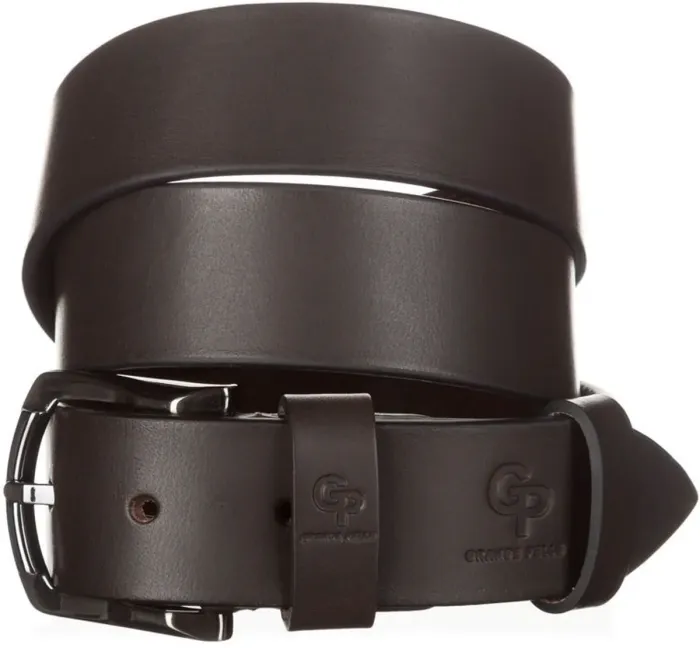 Чоловічий ремень GRANDE PELLE 11028 під джинси Коричневий