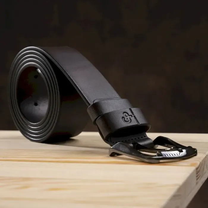 Чоловічий ремень GRANDE PELLE 11028 під джинси Коричневий