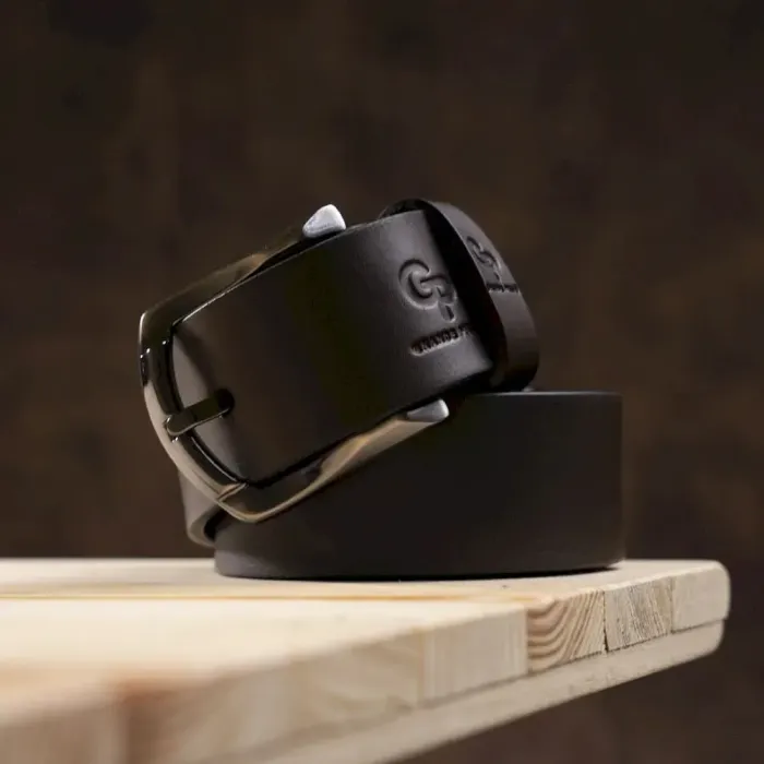 Чоловічий ремень GRANDE PELLE 11028 під джинси Коричневий