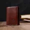 Стильний чоловічий гаманець у три складання GRANDE PELLE 16786 Коричневий