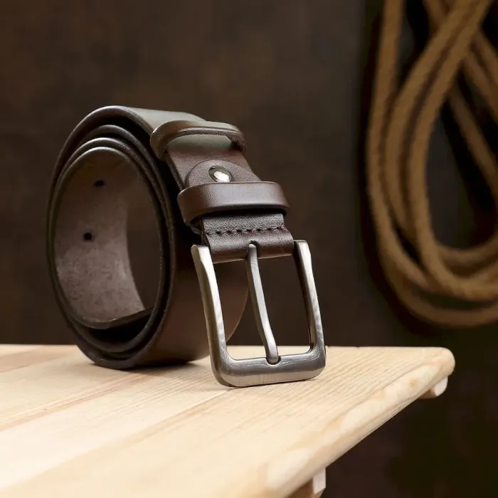 Стильный мужской ремень Vintage 20746 Коричневый