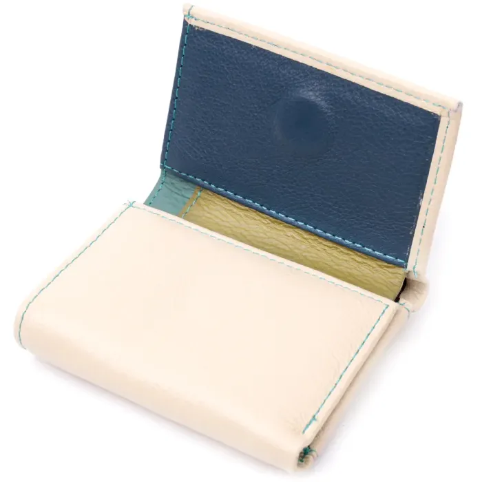 Стильный небольшой кошелек для модниц из натуральной кожи ST Leather 19506 Белый