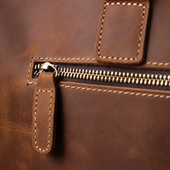 Стильний портфель у вінтажному стилі з натуральної шкіри Vintage 22673