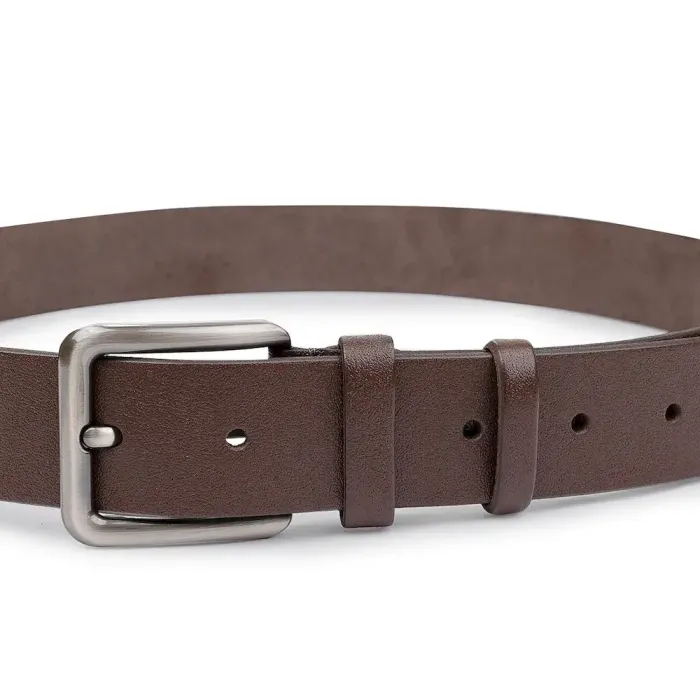 Стильный ремень из натуральной кожи Vintage 20736 Коричневый