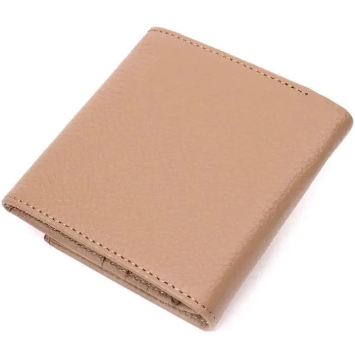 Стильный женский кошелек с монетницей из натуральной кожи KARYA 21378 Бежевый