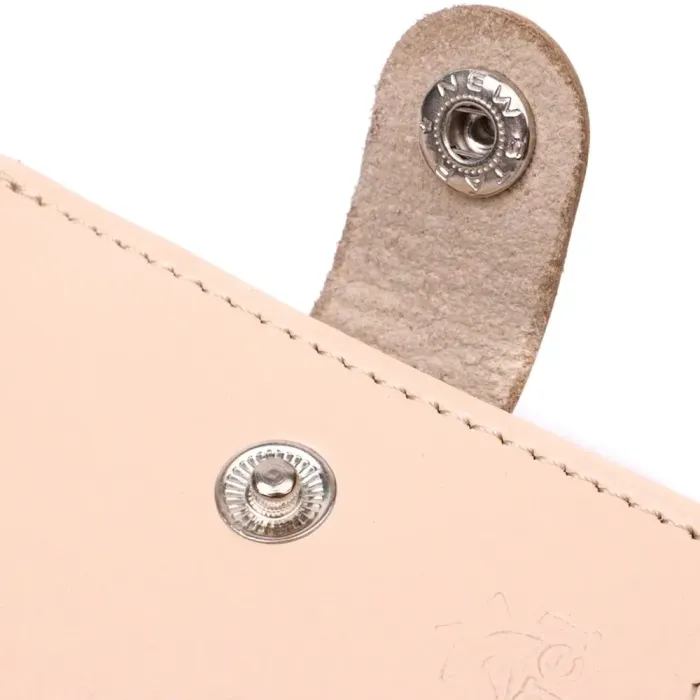 Стильний жіночий гаманець із монетницею шкіряний SHVIGEL 16623 Молочний