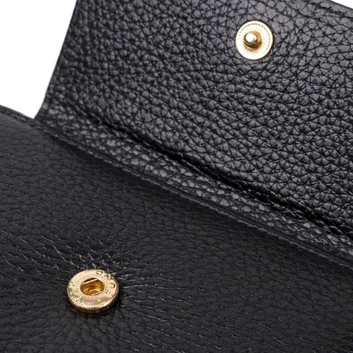 Стильний жіночий гаманець з місткою монетницею на блискавці з натуральної шкіри Tony Bellucci 22012 Чорний