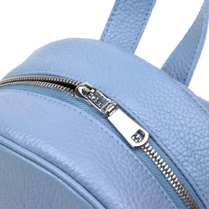 Стильний рюкзак жіночий з натуральної шкіри Shvigel 16318 Блакитний