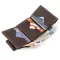 Строгое портмоне унисекс в винтажном стиле GRANDE PELLE 11151 Коричневое