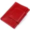 Строгое портмоне женское из гладкой кожи GRANDE PELLE 11153 Красное