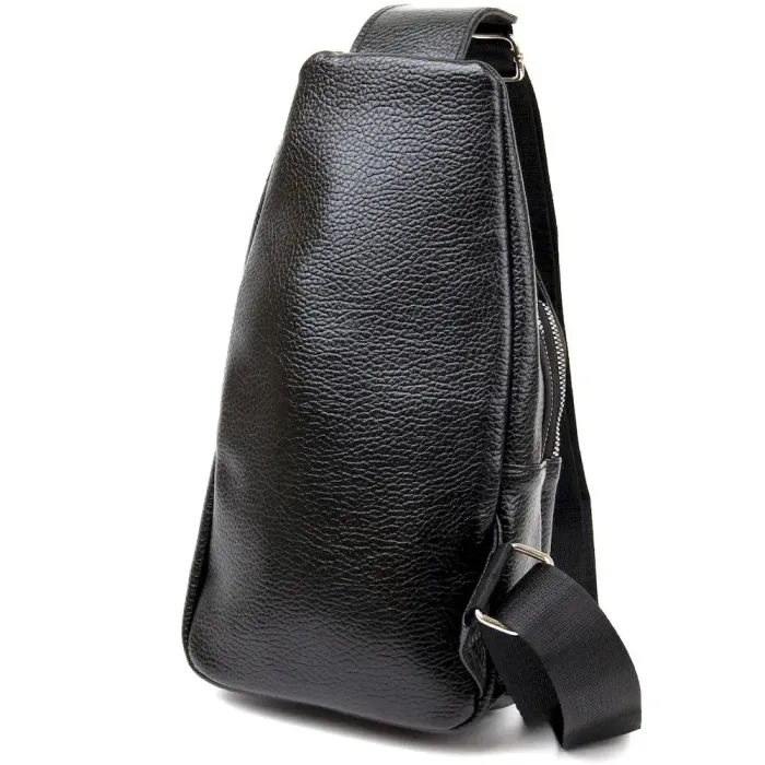 Сумка через плече кроко Vintage 20507 Чорна