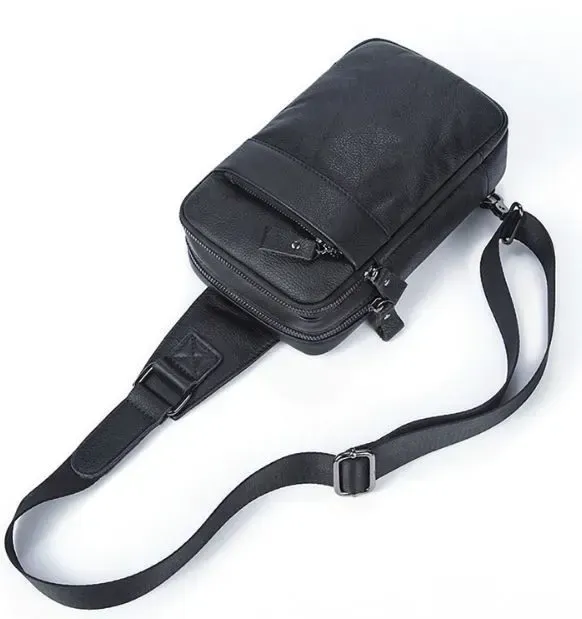 Сумка через плече чоловіча Vintage 14772 Чорна