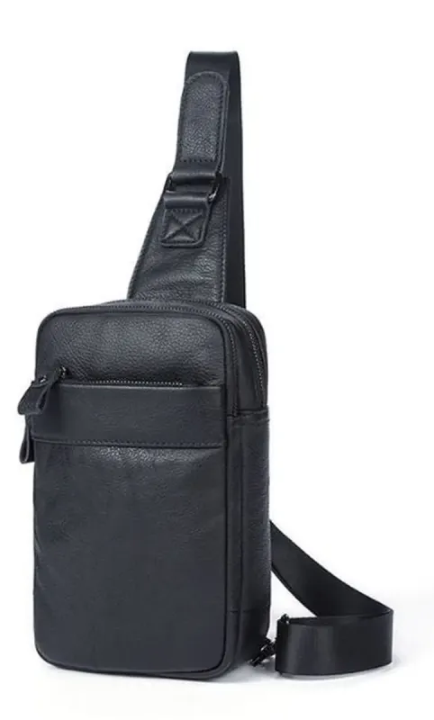 Сумка через плече чоловіча Vintage 14772 Чорна
