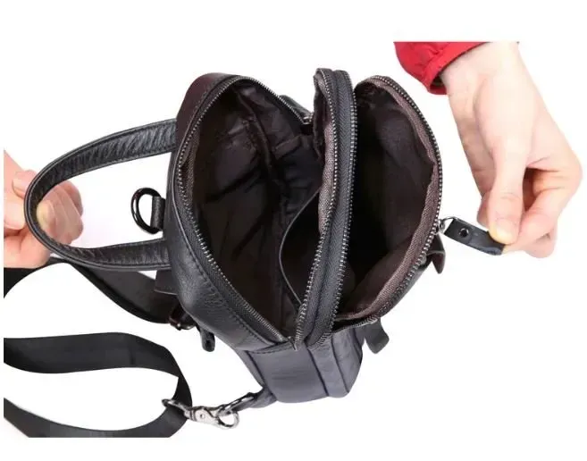 Сумка через плечо мужская Vintage 14777 Черная