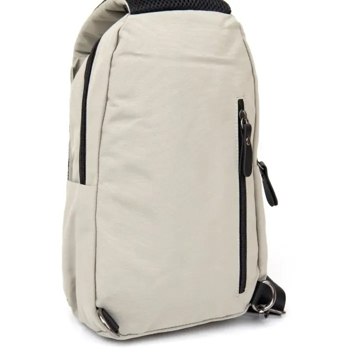 Сумка через плече нейлон Vintage 20631 Світло-сіра