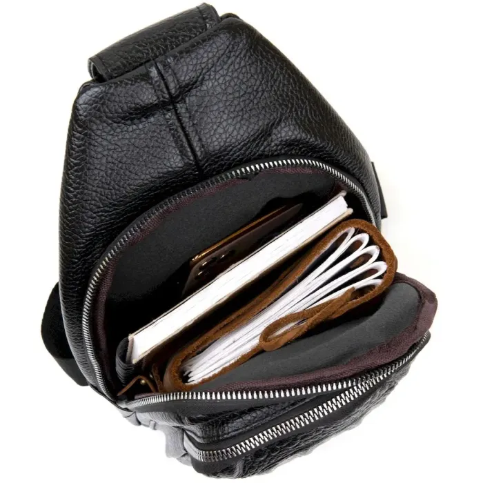 Сумка через плече із тисненням під шкіру рептилії Vintage 20506 Чорна