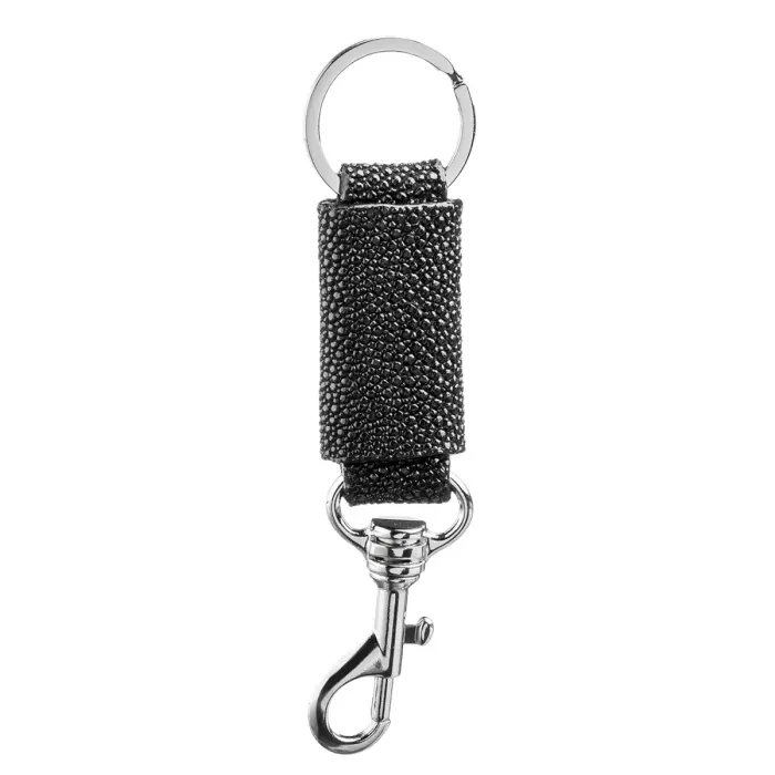 Брелок сувенір STINGRAY LEATHER 18014 із натуральної шкіри морського ската Чорний