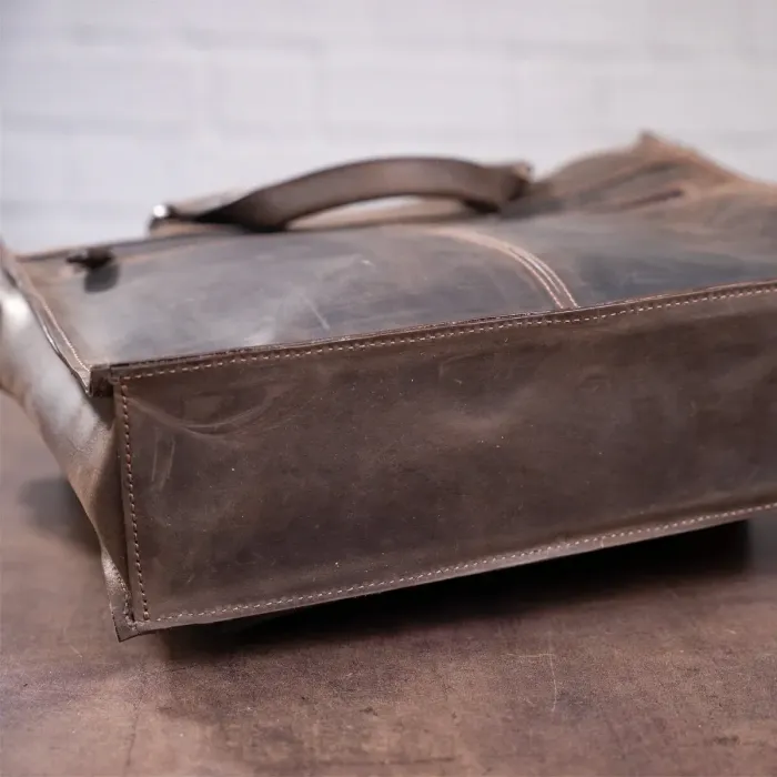 Сумка для ноутбука SHVIGEL 11109 кожаная Коричневая