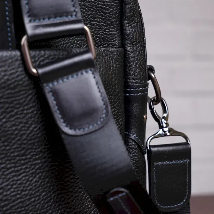 Сумка для ноутбука SHVIGEL 11110 шкіряна Чорна