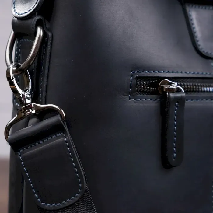 Сумка для ноутбука SHVIGEL 11111 шкіряна Чорна