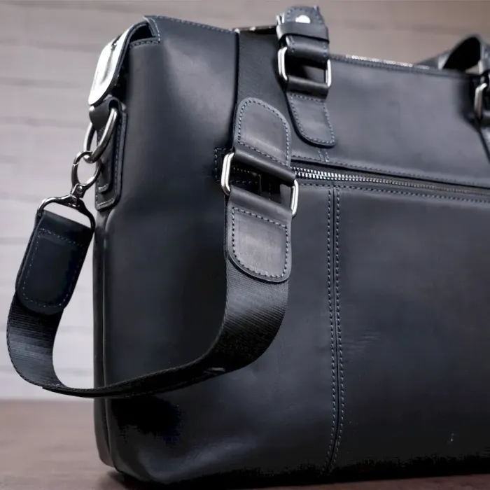 Сумка для ноутбука SHVIGEL 11111 шкіряна Чорна