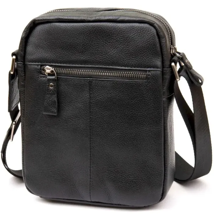 Сумка компактна чоловіча Vintage 14652 Чорна