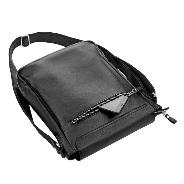 Сумка SHVIGEL 11079 шкіряна Чорна