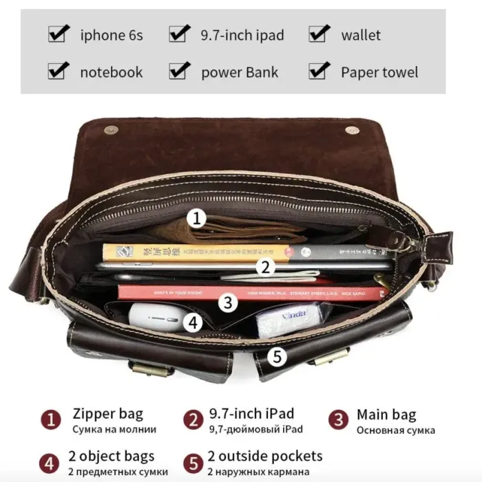 Сумка шкіряна Vintage 14671