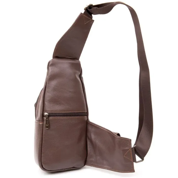 Сумка крос боді Vintage 20402 Сіро-коричнева