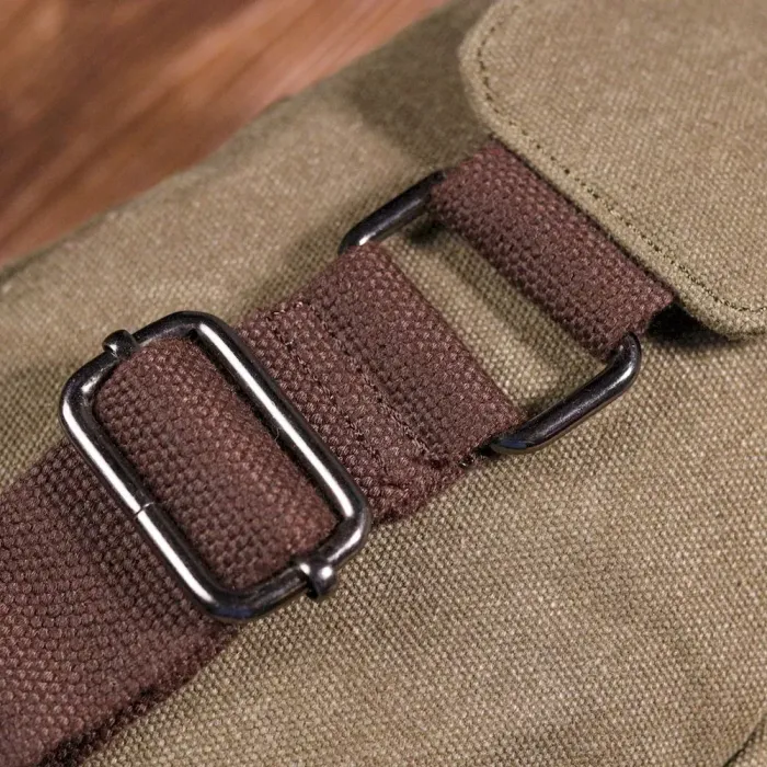 Сумка мужская через плечо из плотного текстиля 21231 Vintage Оливковая