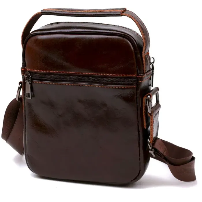Сумка мужская из кожи Vintage 20691 Коричневый