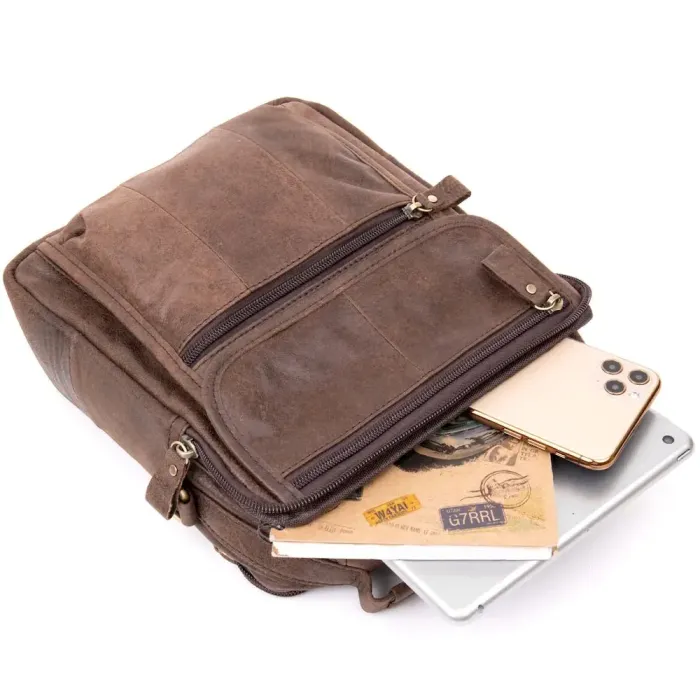 Сумка чоловіча месенджер на два відділення Vintage 20441