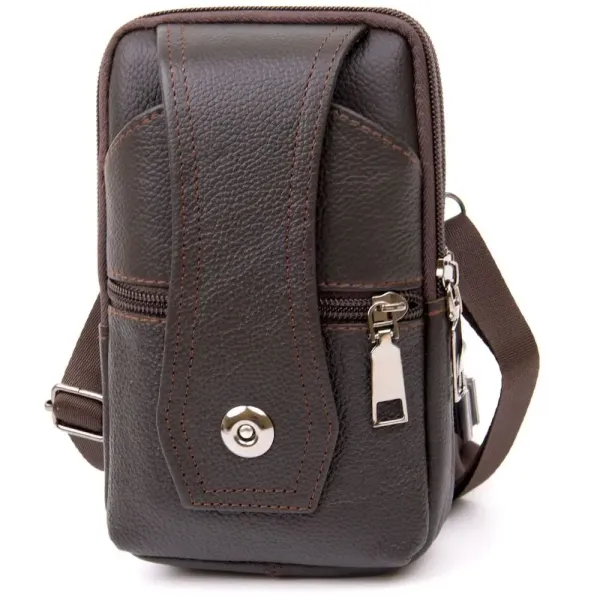 Сумка чоловіча на пояс на два відділення з хлястиком Vintage 20451